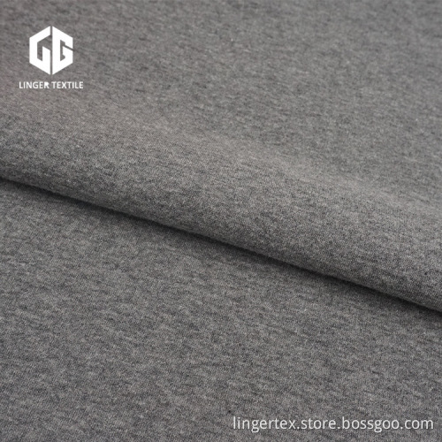 TC Light Grey Melange Velvet Feel Fabric